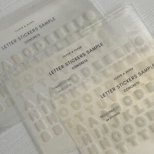 Cloth & Paper Letter Stickers Sample 3x Bundle